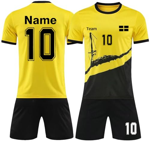 Fußballtrikiot Kinder/Erwachsene Benutzerdefiniert Trikot Personalisierte Jeder Name Nummer Team Logo Fußballtrikiot Jungen