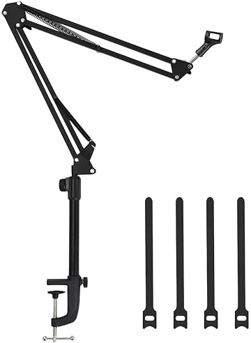 Nivithi Mikrofon Arm Mikrofonständer,Adjustable Mikrofon Halterung,Prof Mikrofonständer,Mikrofon Aufhängung Scherenarm Arm,Für Blue Yeti Microphone,Hyperx Quadcast