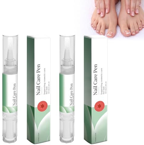 Nail Pen 2 Pezzi Penne per Cuticole, Penna per Il Trattamento Delle Unghie, Olio Riparatore per Unghie, Idratante per Unghie Con Pennello Morbido Siero per Unghie Fragili, Che Si Sfaldano, Si Spezzano