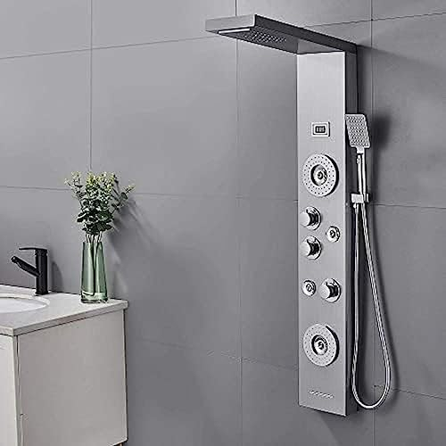 Duschpaneel-TurmsystemRegen-Wasserfall-Badewannenstrahl-Massagekörper