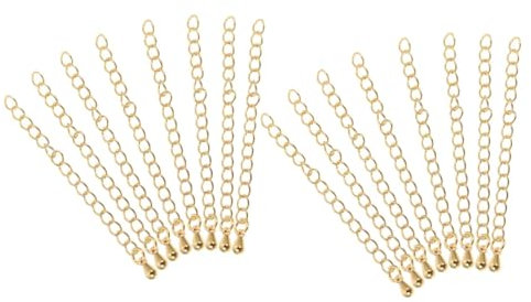 TEHAUX 16stücke Verlängerungsketten Für Armbänder Und Halsketten Schmuck Zubehör Einfache Anbringung Langlebig Und Elegant Für Und Reparaturen