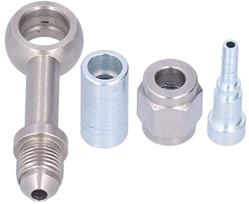 Kupfer-Kraftstoffleitung und Banjo-Set, 4-teilig, 6,0 x 4,0 cm. 0×2. 0 4-teiliges Set 0 M10 Bremsölleitung Banjo Fitting Schlauchadapter Edelstahl Ersatz für