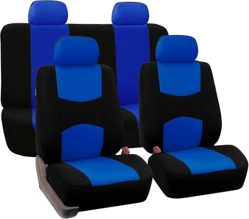 JXTTJ Auto Sitzbezüge Set für FIAT Panda 3 Series (Type 169) 2003-2006 2007 2008 2009 2010 2011 2012, Atmungsaktiv Bequem Vorne Und Hinten Auto-Schonbezüge Stoff Sitzbezug Innenraum Schonbezüge