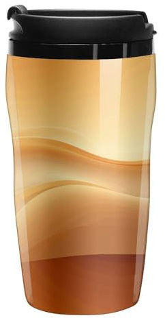 Stanley-Kaffeetasse mit Deckel, 340 ml, Kunststoffbecher, versiegelter Trinkdeckel, Wasserbecher, Teetasse, Kurventapete, bedruckte Tassen, passt in Auto-Becherhalter