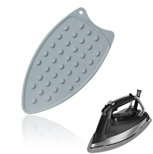 KEQAR 1 Pz Tappetino in Silicone per Stiratura, Poggia Ferro da Stiro, Base per Tavolo, Mini Porta Ferro da Stiro, Tappetino Termico Isolante, Portatile e Sicuro