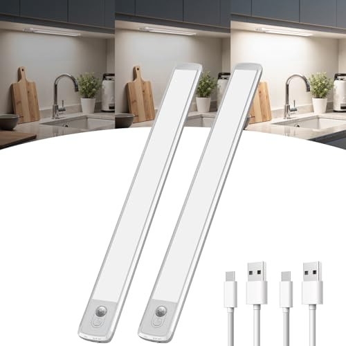 TANSOOL+ Luce LED Sottopensile Cucina, Armadio LED con Sensore di Movimento