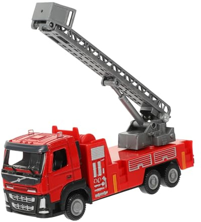 ORFOFE Junge Mädchen Feuerwehrauto Modell Aus Legiertem Metall Robustes Lernspielzeug Mit Detailgetreuer Gestaltung Sicher Und Langlebig Outdoor-Spielzeug Für Jungen Und Mädchen Ab Jahren