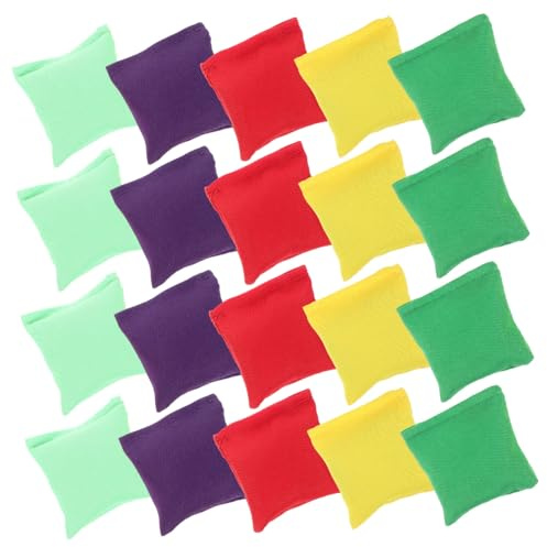 Sacchi da Lancio per Bambini 20 Pezzi Lana Doppio | Gioco Interattivo e Sviluppo, Cuciture Robuste, Riempimento in Particelle Plastiche, per Feste e Halloween