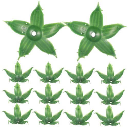 STOBAZA 120pièces Calices De Fleurs Artificielles Plastique Sépales De Rose Réalistes pour DIY Supports à Fleurs pour Décoration Maison Et Créations Botaniques