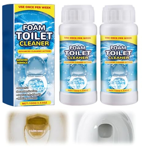 Disincrostante Wc, 2025 Nuovo Cleaning Block Wc per rimuovere macchie di calcare, Detergente Anticalcare in Polvere, Schiuma Autopulente, Prodotti di pulizia profonda WC Energy Disincrostante (2)