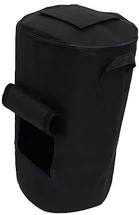 Sac à compost créatif en feutre noir – Seau de rangement pour feuilles mortes pour faciliter l'élimination et le transport des déchets de jardin – Durable avec double poignées – Solution de jardin