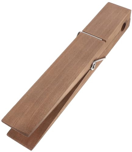 Healeved Porta Asciugamani Bagno Legno Rustico Molletta Gigante Salvaspazio Resistente all'Acqua per Organizzare Bagno