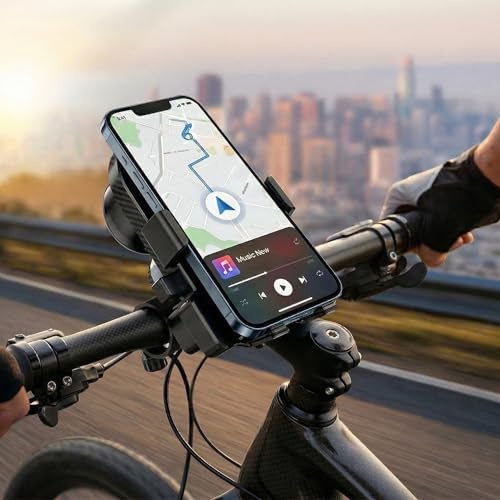 Irishom 2 in 1 Altoparlante Bluetooth per bicicletta, multifunzione, 120 dB, con supporto per telefono cellulare, per mountain bike e ciclismo su strada