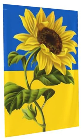 Temeemeg Bandiera dell'Ucraina Il Sole sorgerà Bandiera del Giardino dei Girasoli Bandiere Nazionali patriottiche ucraine 30x45 cm.