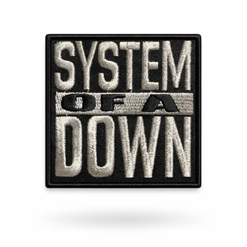 SigitasTrading Rock Band Heavy Metal Iron-On Patch, Black, Music, Adult, Embroidery, Metal Accents, 1 Piece