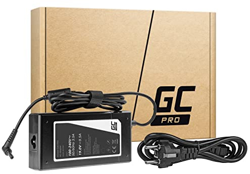 Green Cell Netzteil für MSI GT60 GT70 GT680 GT683 Asus ROG G75 G75V G75VW G750JM G750JS Laptop Ladegerät inkl. Stromkabel (19V 9.5A 180W) Farbe: Schwarz