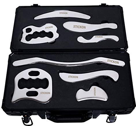 Tansozer Gua Sha Set Muscle Scraper Massage Tool, Stainless Steel Gua Sha Scraping Tool