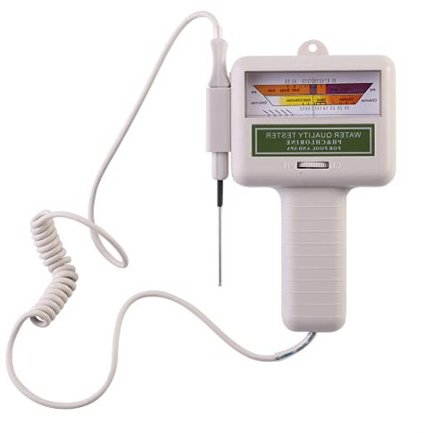 Testeur de pH ph metre electronique compteur de chlore, moniteur de qualité de l'eau 2 en 1 pour piscine, culture hydroponique, piscines, spas, moniteur Produits de mesure