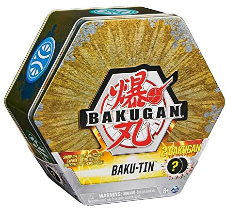 BAKUGAN Baku Tin Spinmaster | Aufbewahrungsbox, Farbe:Gelb