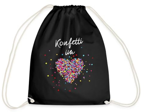 Spreadshirt Konfetti Im Herzen Karneval Fasching Turnbeutel