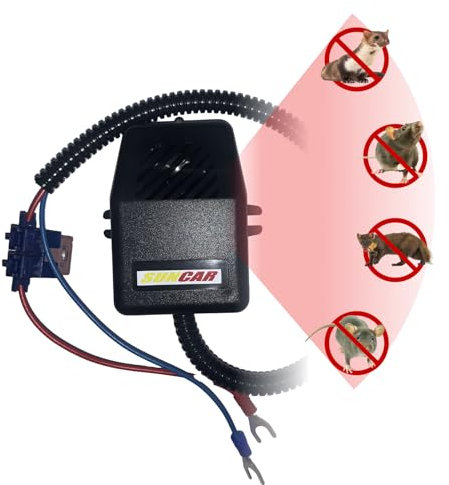 ANTIMARDER LUBERDA Repellente per roditori per Auto a ultrasuoni | Silenzioso ed Efficace | Protezione Contro Le martore nel vano Motore | Alta frequenza Nessuno