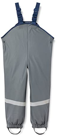 Playshoes Pantalon Boue, Salopette de Pluie, sans Doublure, Gris foncé, 98 Mixte Enfant