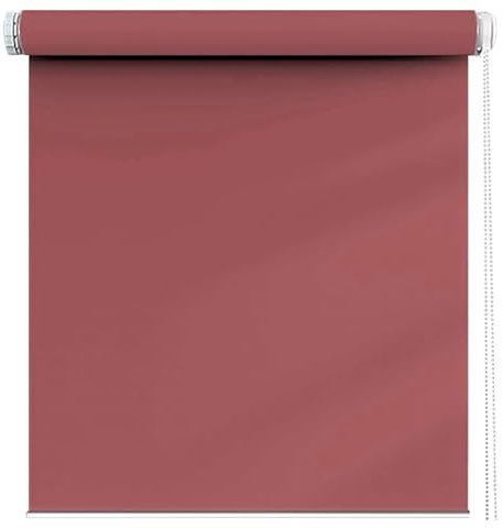 Verdunkelungsrollo Klemmfix ohne Bohren 80 x 230 cm Sichtschutz und Sonnenschutz, Rollo Seitenzugrollo inkl. Zubehör für Wohnzimmer, Schlafzimmer, Rosa