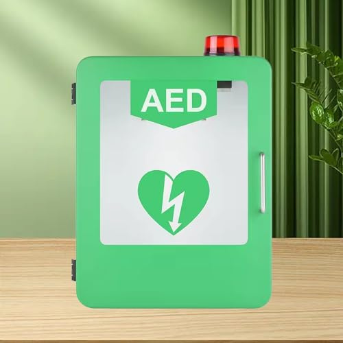 AED-Aufbewahrungsschrank Automatischer Schließfach für externe Defibrillatoren Defibrillator-Erste-Hilfe-Set-Wandhalterung für die Krankenpflege zu Hause
