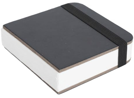 Aquarell-Skizzenbuch, Quadratisches Aquarell-Tagebuch, 3,1 X 3,1 Zoll, 30 Blatt, 300 g/m², Weißes Papier, Aquarell-Notizbuch Zum Skizzieren, Malen, Kritzeln, Schreiben (BLACK)