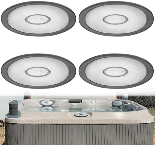 472-826 Inserto de almohada ovalado + soporte trasero para jacuzzi serie J-300 (2007-2013), almohada J300 para jacuzzi (paquete de 4)