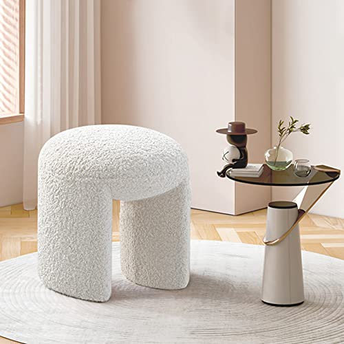 Quadratische Leder-Ottoman-Bank mit 5-in-1-stapelbarem Würfelhocker, stapelbarer Fußhocker auf Rädern, für Wohnzimmer und Esszimmer, 35 x 35 x 35 cm