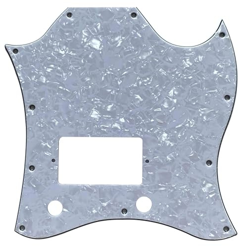 Für Gibson SG Standard Single Humbucker Style Gitarre Pickguard Parts (4-lagig, White Pearl)