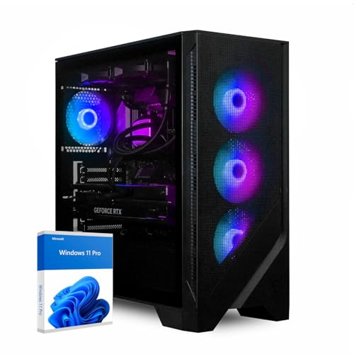 dcl24.de Desktop Gaming PC AMD Ryzen 7 9800X3D, GeForce RTX5080 16GB - 1000GB SSD, 32GB DDR5, Highend Computer mit 8x5.0 GHz, Streaming Computer mit WLAN, Zocker PC mit Windows 11 Pro [20177]