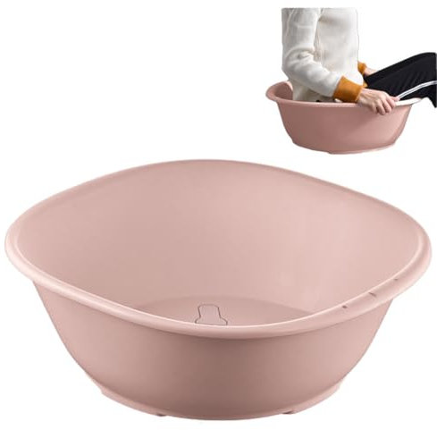YGMXZL Extra Wide Sitz Bath for Women – Postpartum Recovery & Hemorrhoid Relief | Large Non-Slip Basin for Comfortable Soaking | Perineal Care, Vaginal Healing (Pink)