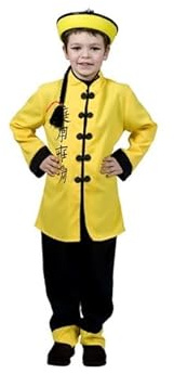 LP Divertissements Déguisement de Chinois Jaune Enfant Taille 140cm