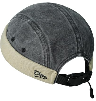 CLAPE 5 Panel Casquette sans Visière Homme Femme Coton Casquette Docker Réglable Bonnet Docker Chapeau Brimless Cap Bonnet Marin Beanie
