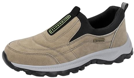 Zapatillas Hombre Trekking-Zapatillas Hombre Montaña Transpirables Impermeables Resistentes Ideales Suela Antideslizante Zapatos con Agarre En Terreno Mojado para Senderismo Escalada Diario