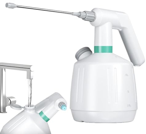 Pulverizador de agua eléctrico – Pulverizador automático de plantas, latas alimentadas por batería, rociador de riego de 2 L para interiores y exteriores, césped, jardinería, limpieza de fertilizantes