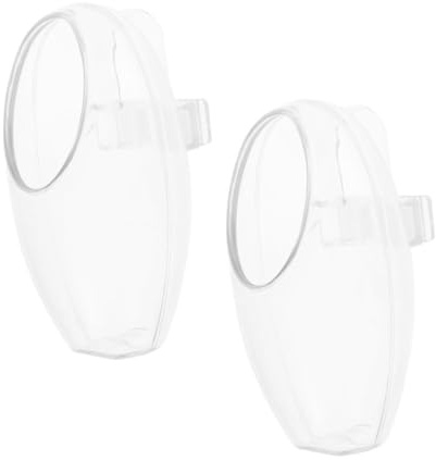 Toyvian 2 St Transparent Fågelmatare i Plast för Bur Liten Matbehållare för Undulat och Nymfparakit Väderbeständig och Slitstark för Papegojor Finkar och Vaktlar Enkel att och