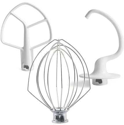 Frusta A Filo K5AWW Frusta Piatta K5AB Gancio For Impastare K5ADH C, Compatibile Con Kitchenaid, K5 KSM50 KSM5 Impastatrice Verticale Con Sollevamento Ciotola Da 4,8 L