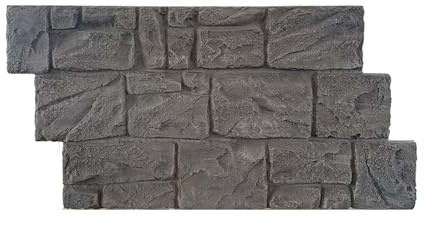 Lambris PVC Mural Panneau mural en fausse pierre concassée en PU, papier peint 3d de 3 cm d'épaisseur, facile à installer, lambris imperméable et ignifuge(H)