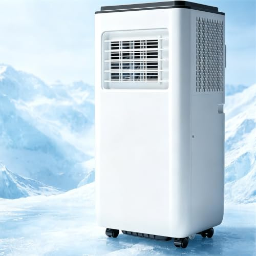 GYQSSD Climatiseur Portable 12000 BTU, Unité Mobile 2 Vitesses avec Télécommande Et Minuterie 24 H ; Modes Froid, Chaud, Ventilation Et Déshumidification ; pour Bureau Ou Domicile (Salon, Chambre)