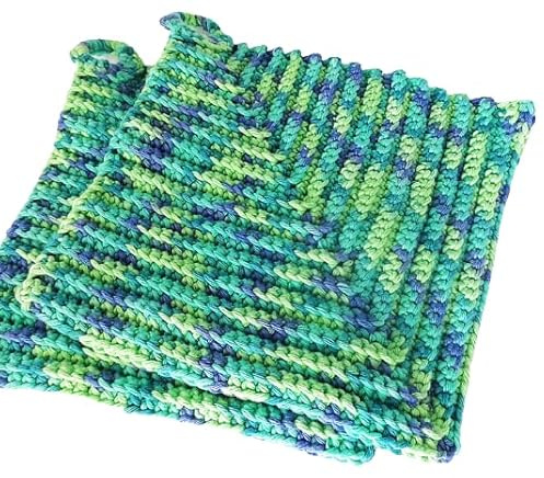 Oma's Topflappen gehäkelt, ca. 19 x 19 cm