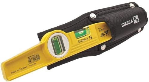 STABILA Magnetwaage Typ 81 S REM Torpedo mit Tasche, 25 cm, Alugussprofil, Seltenerdmagnetsystem, 1 Horizontal- / Vertikallibelle, Made in Germany