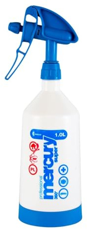 Kwazar 4X Mercury Super Pro+ 360 Grad Viton Flasche rot, blau, gelb, grün 1 L