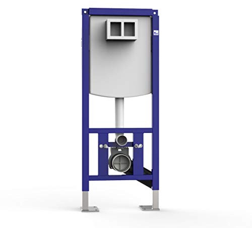 Sanit Element INEO Plus 90.724.00.0000 - Telaio da incasso per WC a parete, senza piastra di comando, 2 quantità, colore: Grigio