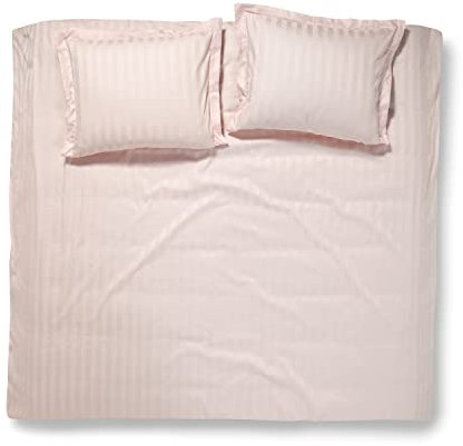 Damai - Housse de Couette - Linea - Linge de lit - Couette - Parure de lit - Satin - Rose poudré