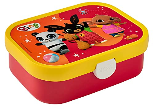 Mepal - Brotdose Kinder Campus - Bento Box Kinder - Brotdose Kinder mit Fächern & Gabel - Meal Prep Box mit Clip-Verschluss - BPA-frei & Spülmaschinenfest - 750 ml - Bing