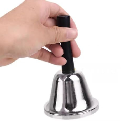Handglocke Weihnachtsglocken aus Edelstahl, Weihnachtsglocke, Ring für Teeglocke, lauter Anrufdienst Glocke Abendglocke Ring Ton Handglocke für Hochzeitsveranstaltungen
