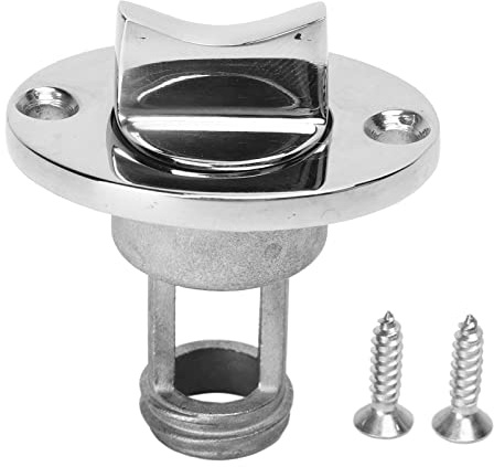Buachois Bootsablassstopfen, 25 Mm/1 Zoll Edelstahl Marine Garboard Fishwell Wasserspiegel-Ablassventilstopfen Mit O-Ring-Unterlegscheibe Für Loch Mit 25 Mm/1 Zoll Durchmesser